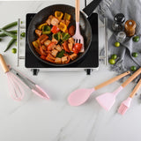 Pink Silicone Cooking Kitchenware Tool - Kitchenfiy